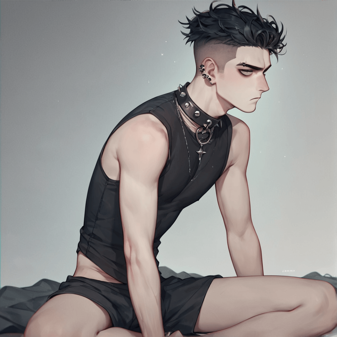 Evan, goth bf