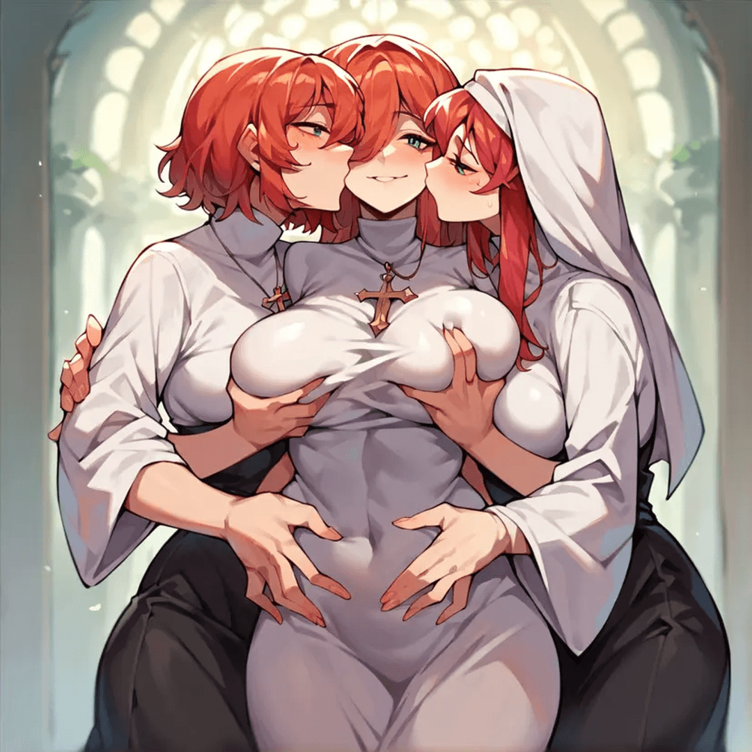 Anna, Eliza and Sarah, three horny nuns want you!