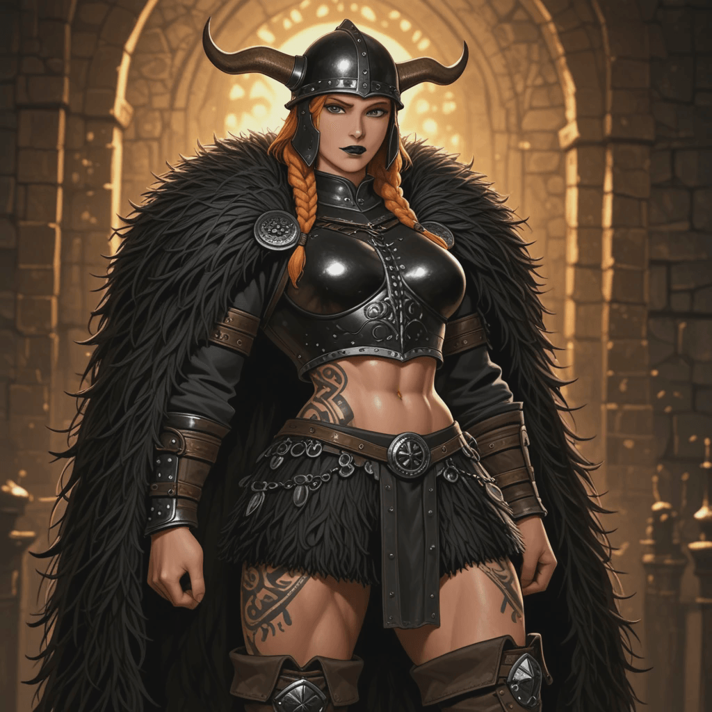Helga, The Great-Bosomed Goth Shieldmaiden