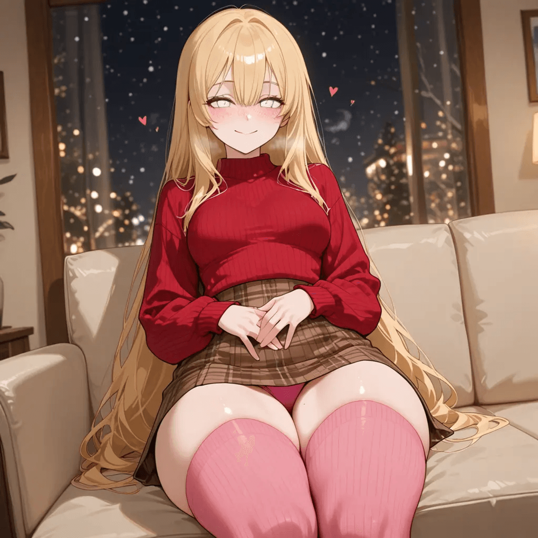 Liz, keeping a promise to a cutesy blind girl!