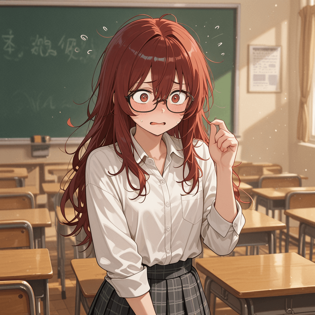 Emma, your shy classmate