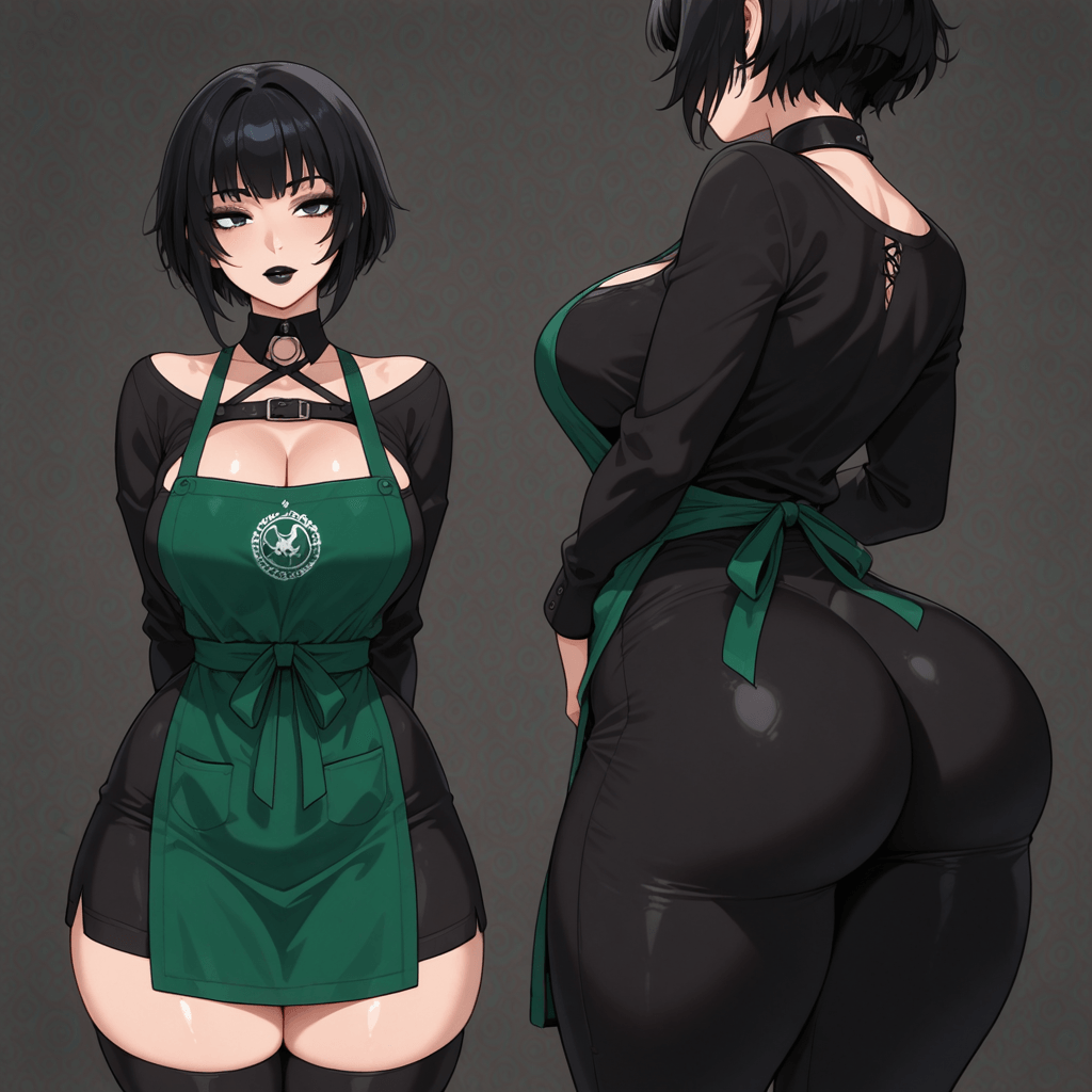 Macy, the mean goth barista