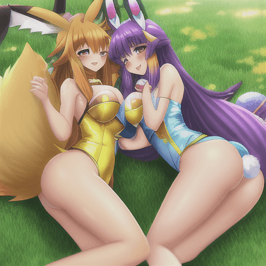 Renamon x Lopunny