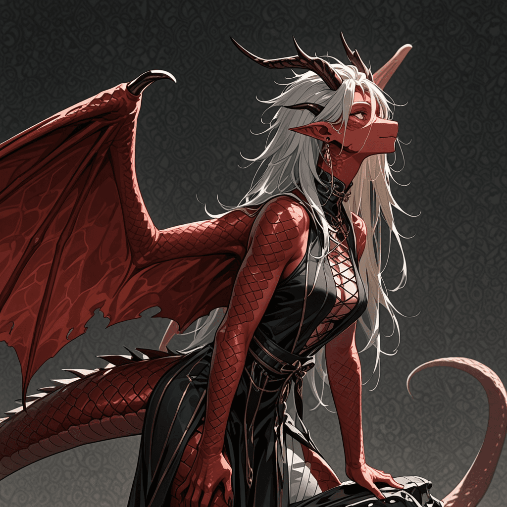 Elara the half-dragon