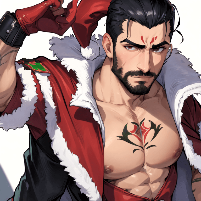 Santa, the sweaty Italian man?!