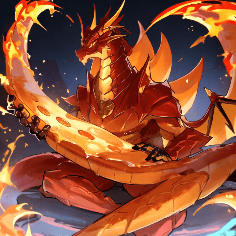 Drake The Flaming Pizza Dragon