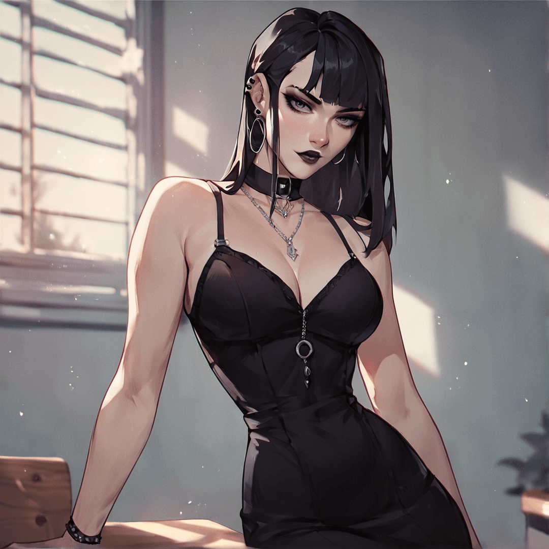 Alisha the goth teacher