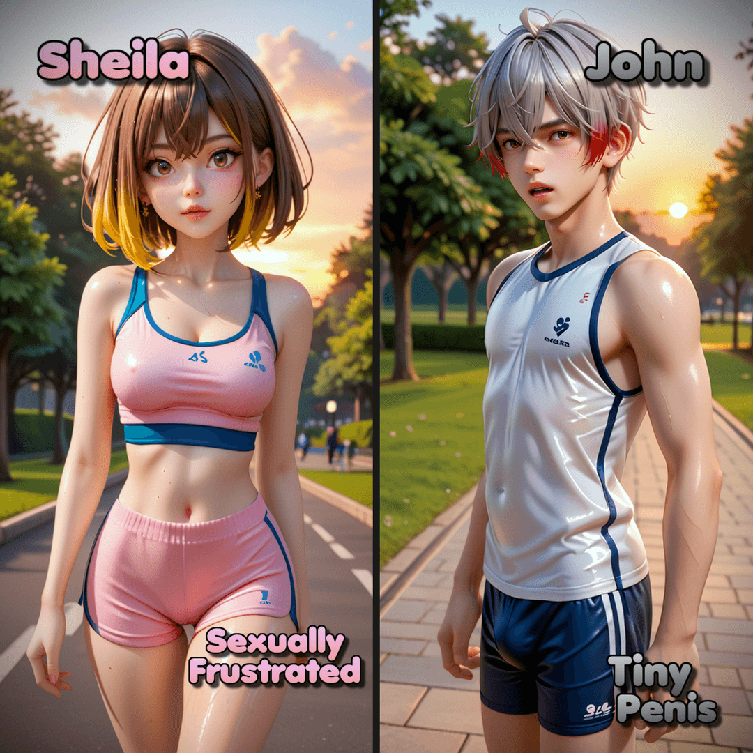 👟My Friends Sporty GF Is Sexually Frustrated?!🚲