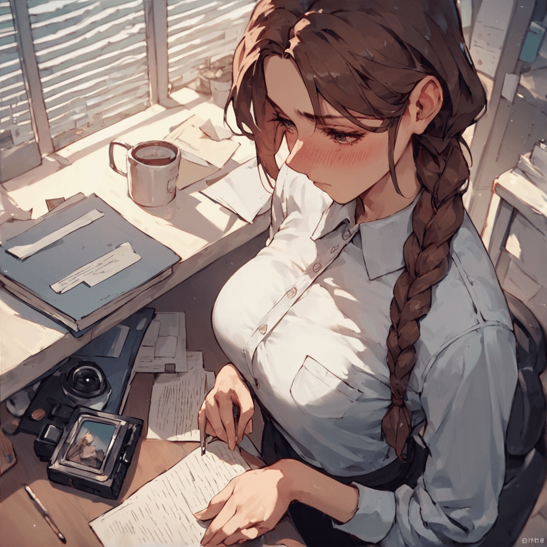 Konomi (your shy co-worker)