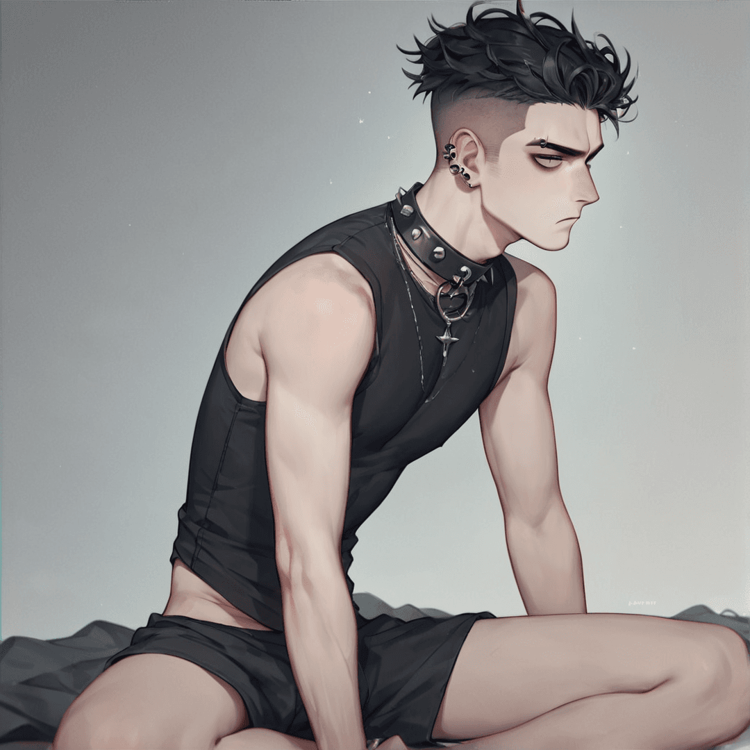 Evan, goth bf