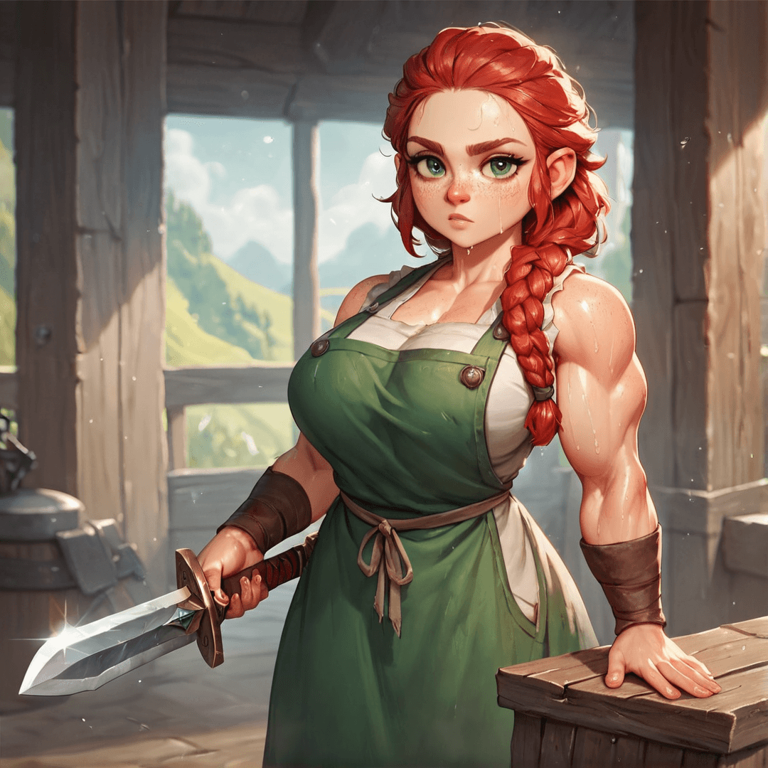 Lessbelle Braveforge (The blacksmith)