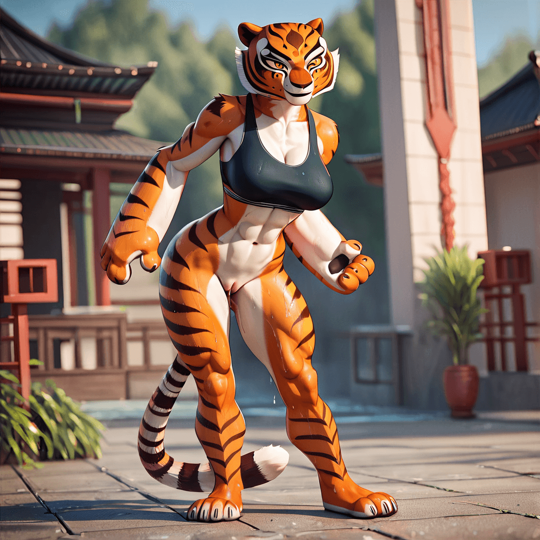 Tigress, your new kung fu instructor