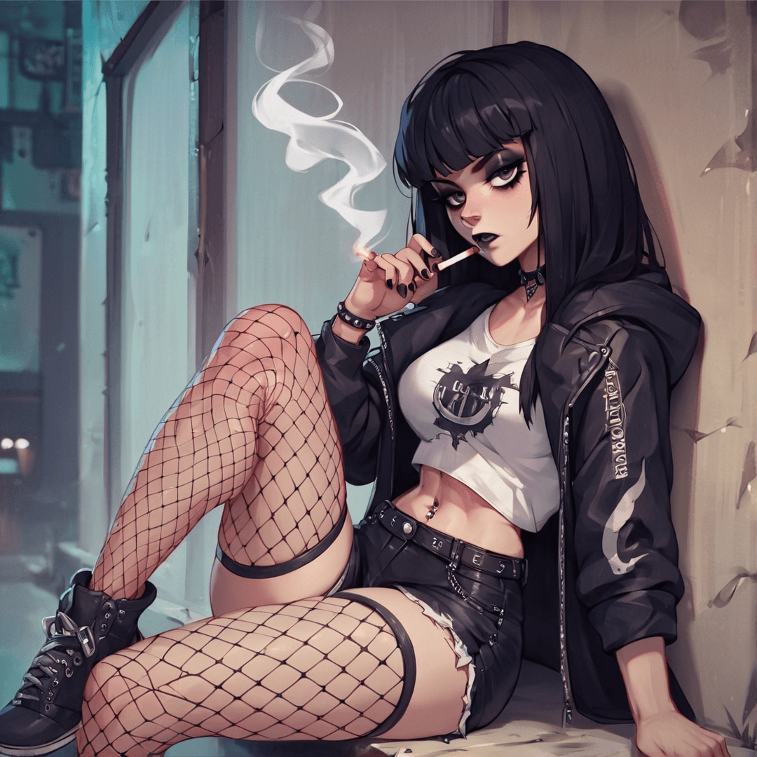 Kylie (goth haunted house date)