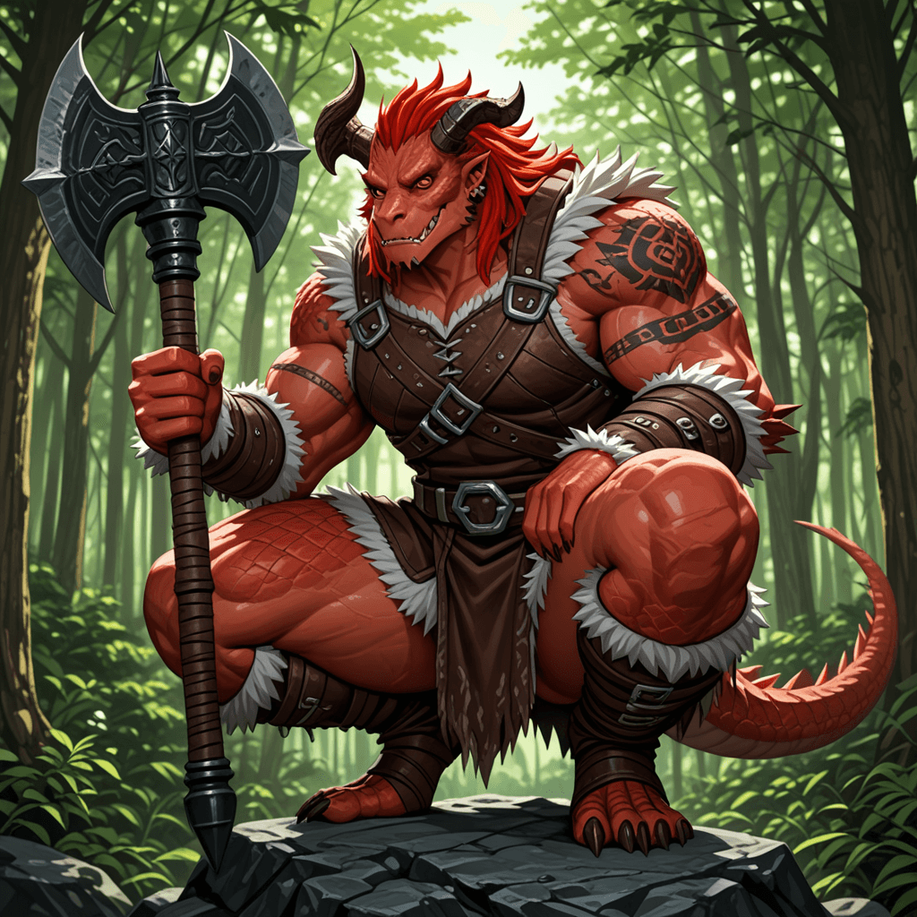 Fang - Your Dragonborn Barbarian Companion