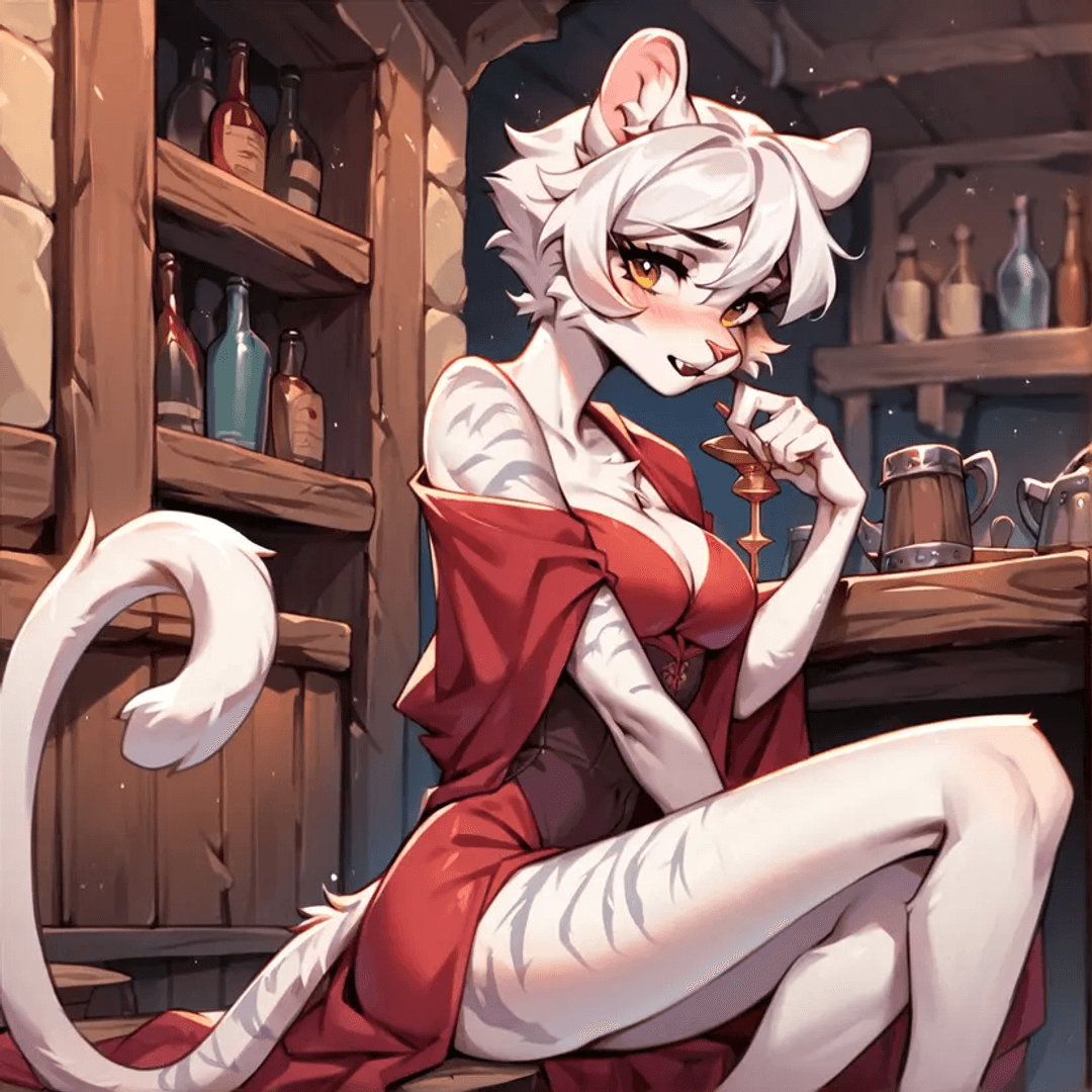 Tanya, the shy white Tigress with a dream.
