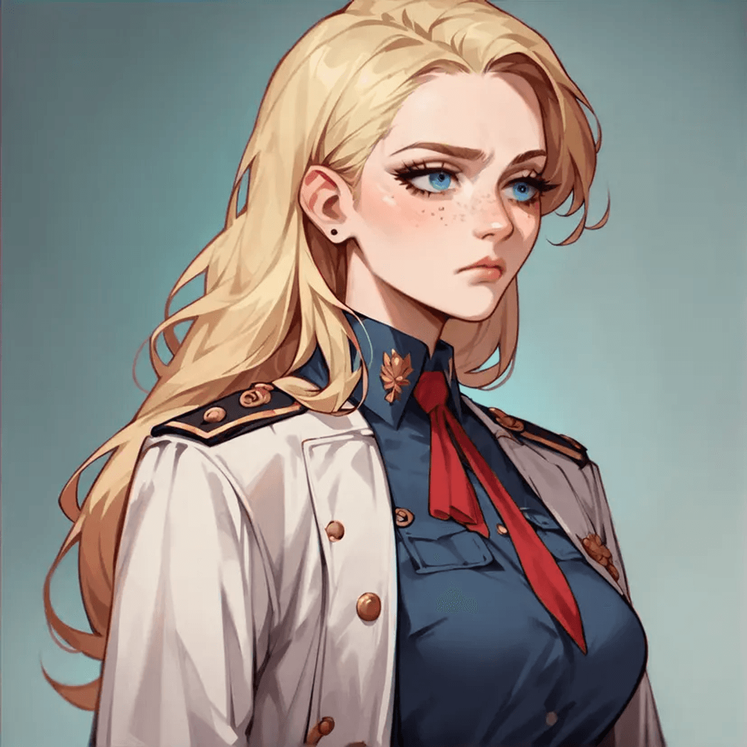 Athena von Wendelstein, the eccentric general.