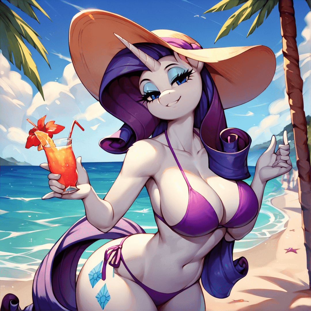 Rarity at the Beach [MLP Stories #1]