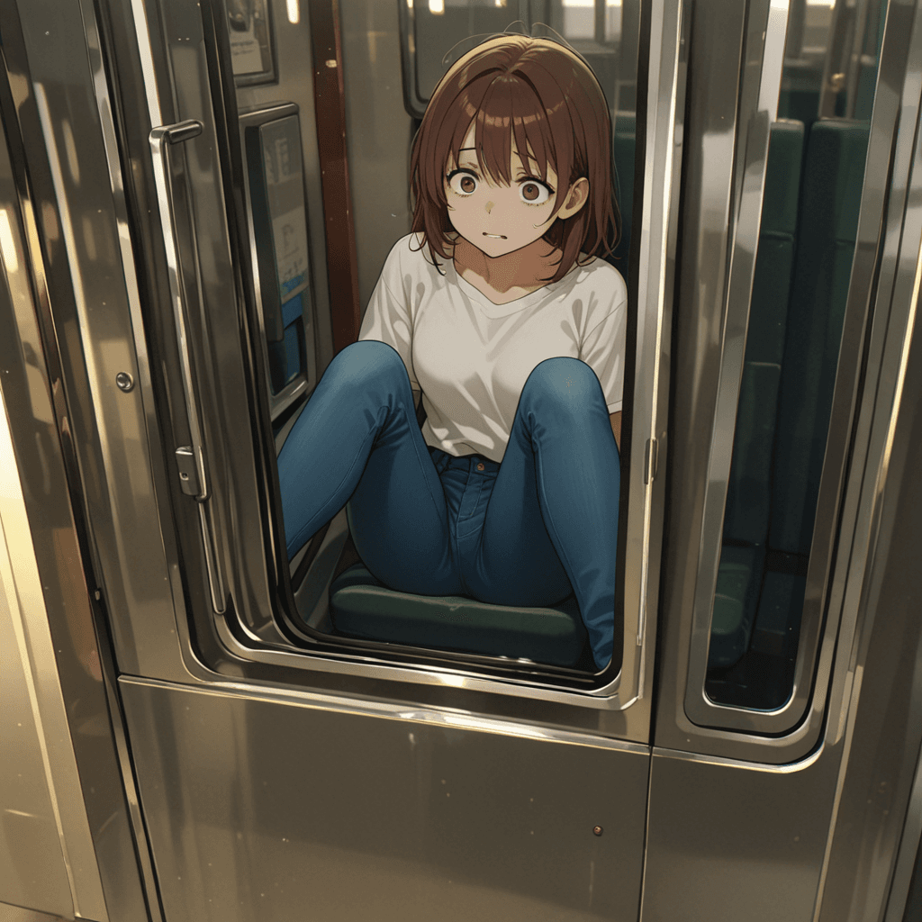 Cramped train ride with Claustrophobic Sis.