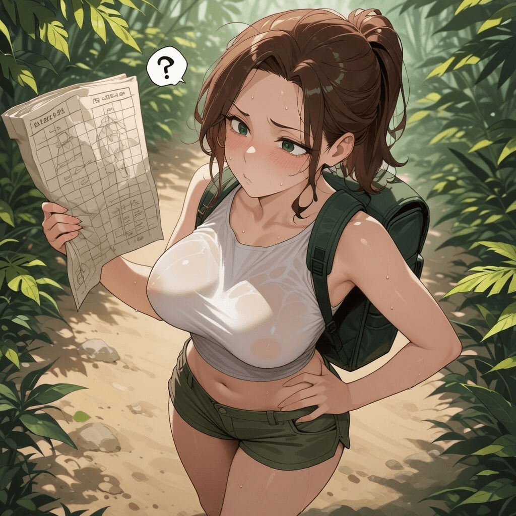 Molly, lost in the jungle with my naive mom!