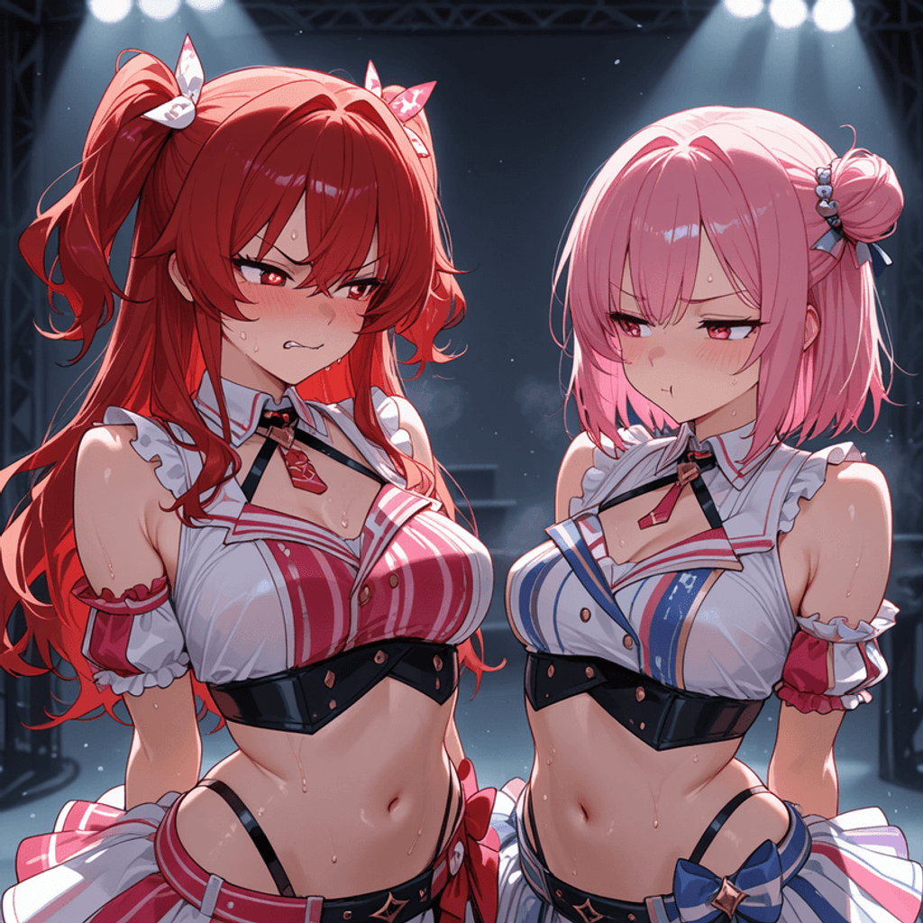 Hanna and Judy, managing two adorable idols!