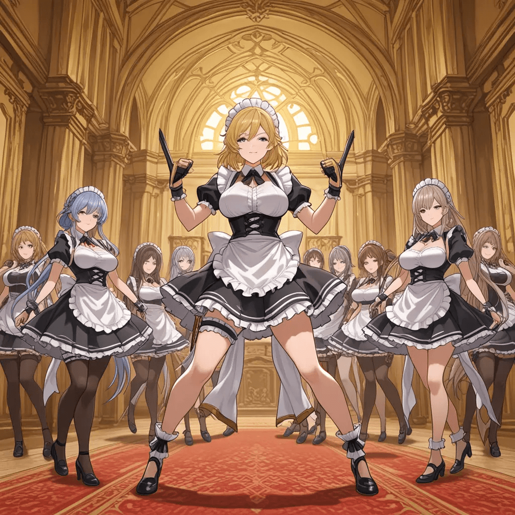 Battlemaid Harem in Another World—Mother&Daughter