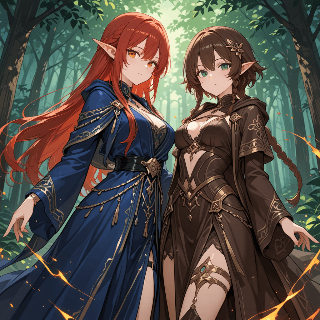 Sage and Elin | D&D Character